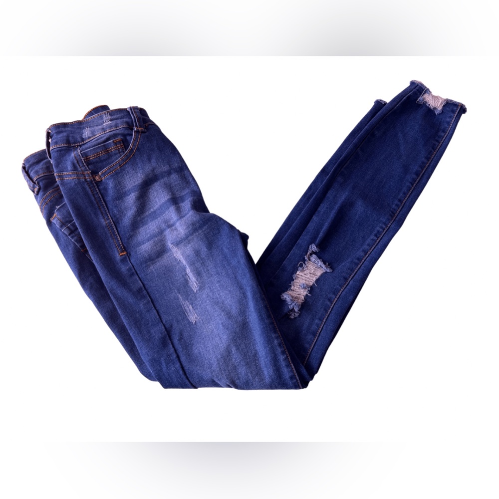 Simply Young Medium-wash Distresses Jeans
